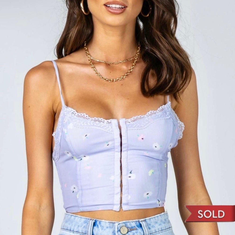 Princess Polly Magnolia Crop Top NWOT